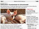 Kleine Zeitung - Walkersdorf: Kunstzentrum im Schweinestall